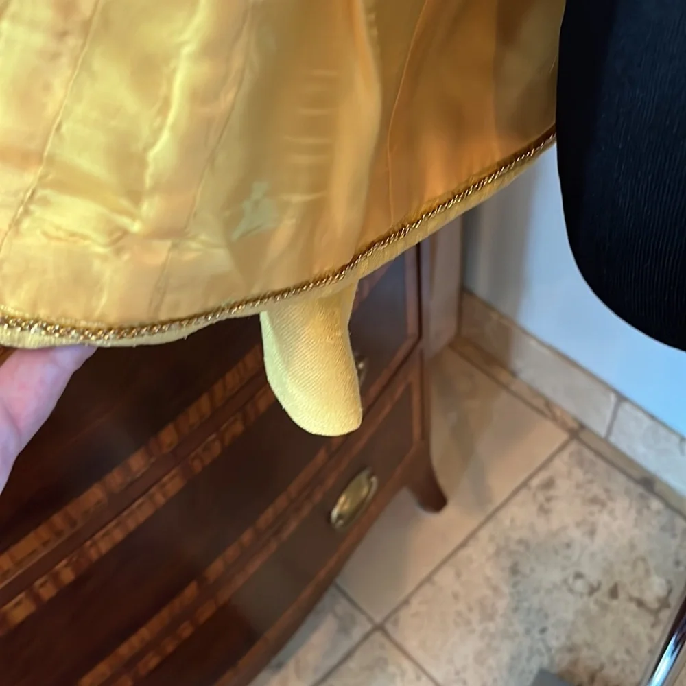 Carlisle Yellow Silk Jacket Size 14 - Picture 5 of 6